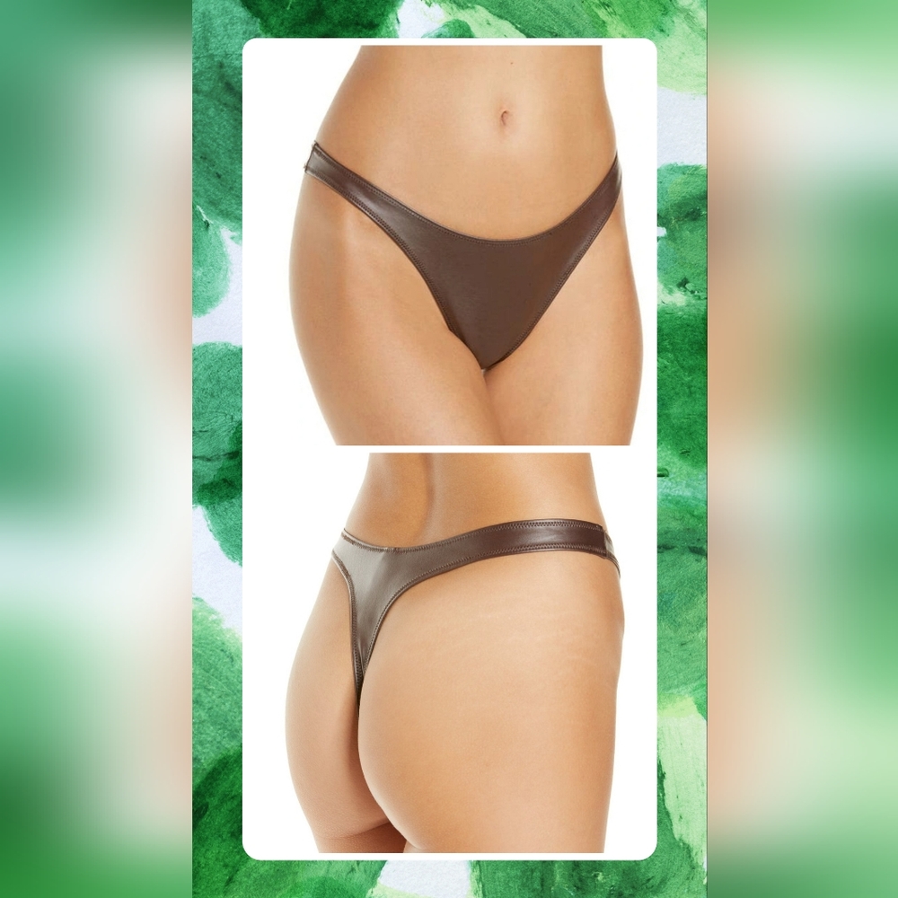 NWOT/SKIMS Wet Jersey Dipped Thong/ XL/ COCOA